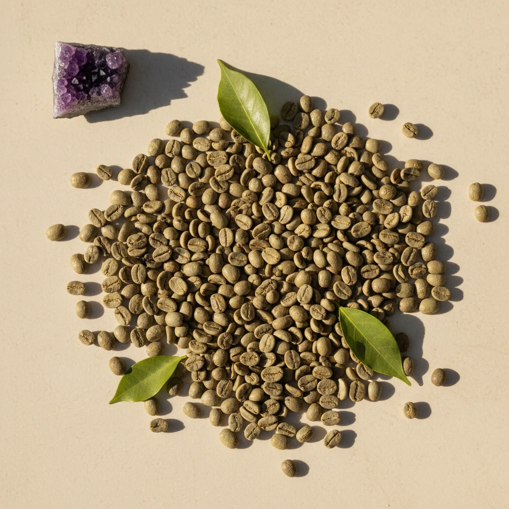 Green coffee beans - food supplement with green coffee extract